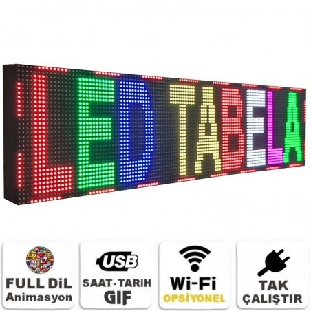 32x64 cm Dış Mekan RGB Led Tabela