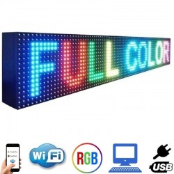 96x16 cm RGB LED Renkli Tabela